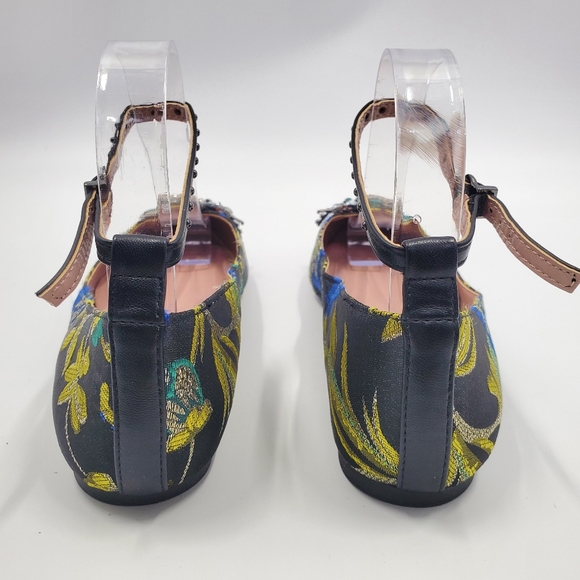 Cirus Sam Edelman Rocco Ankle Strap Flat Bedazzled - Picture 6 of 10